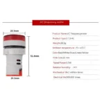 Kf h86de05f217414dbaa85b5bc9ed078a784 round 22mm measuring range 0 99 hz digital display electricity hertz meter frequency meter indicator signal 1