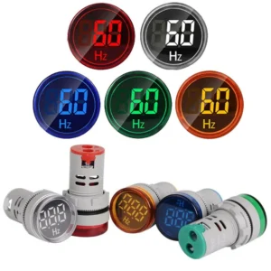 Kf h9d4dbc59532644ffbb3892514bb0fc989 round 22mm measuring range 0 99 hz digital display electricity hertz meter frequency meter indicator signal