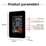 5 In 1 Digital Air Quality Detector Co2 Hcho Tvoc Temperature Humidity Monitor Tester Carbon Dioxide.jpg (3)